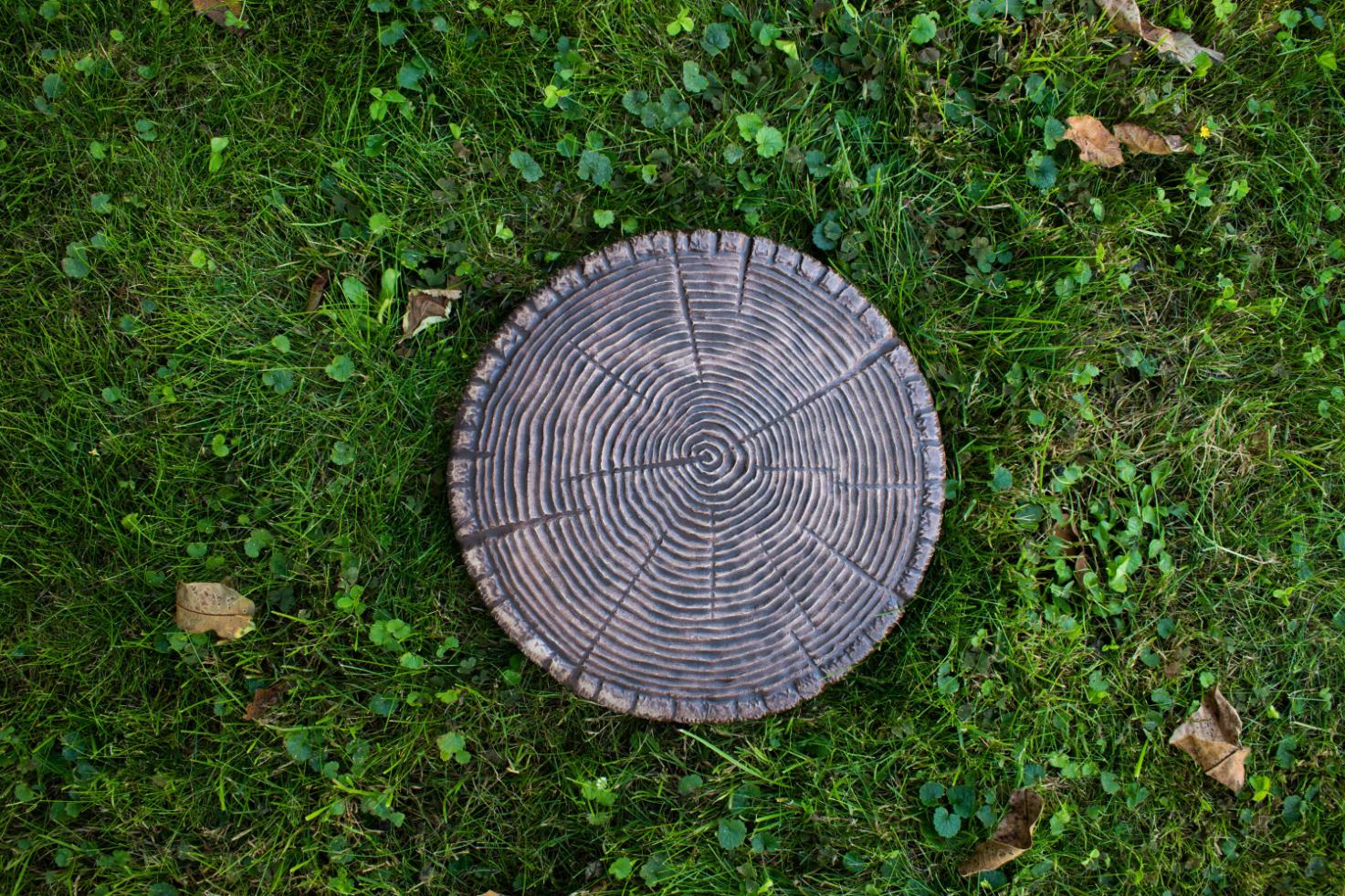 PerfectStone WoodGroove fahatású beton tipegő – prémium kerti lépőkő