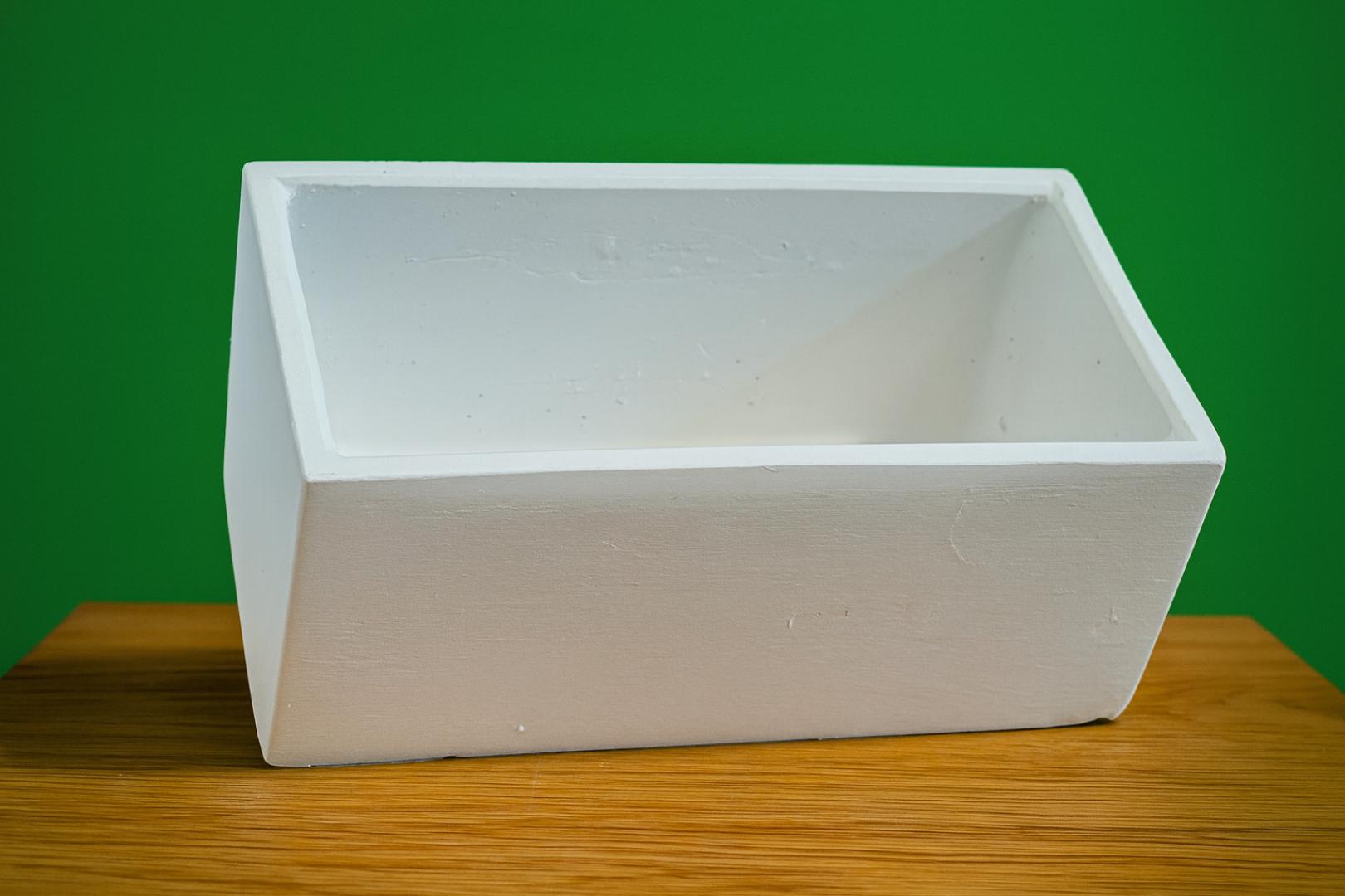 PerfectStone Linea díszkaspó gipsz dekor – kézműves beltéri dísztárgy