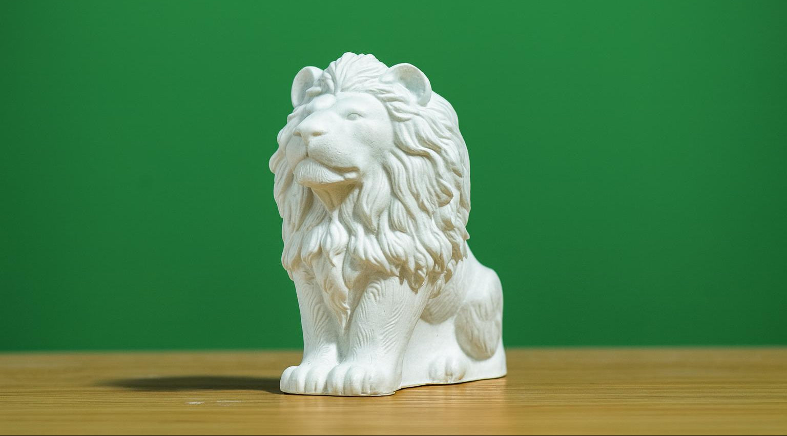 PerfectStone Szükre király oroszlán gipsz dekor – kézműves beltéri dísztárgy