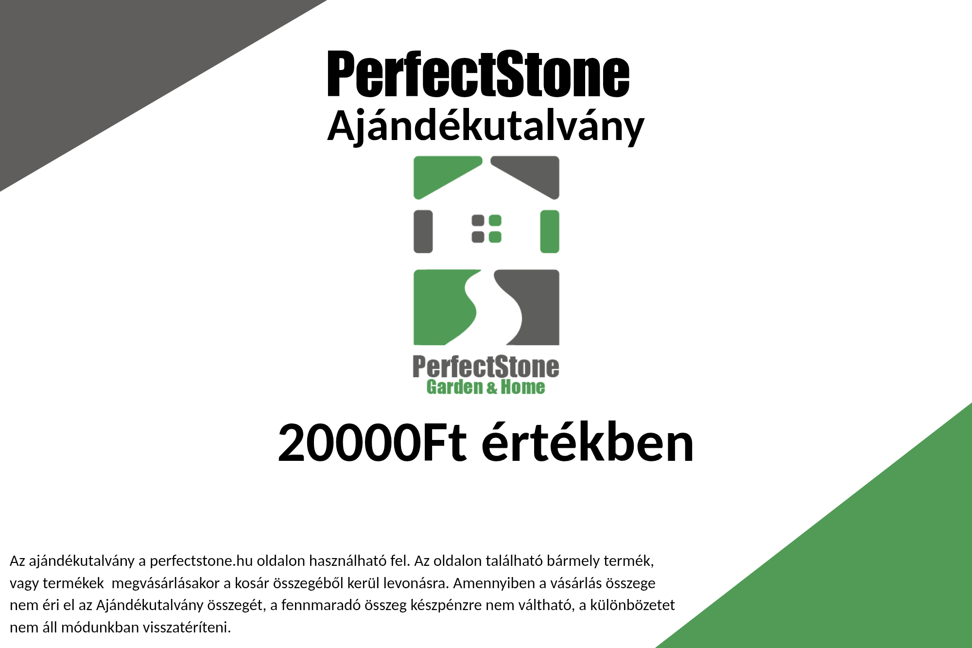PerfectStone ajándékutalvány - 20000Ft