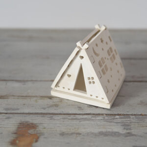 Éjjeli fénysátor gipsz mécses házikó gyerekszobába dekoratív hangulatfény