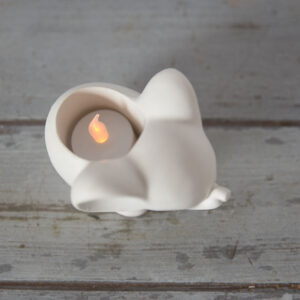 elefánt mécsestartó gipszből dekoratív elefánt hangulatfény mécsessel