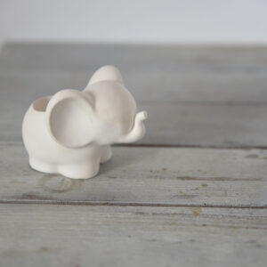 gipsz elefánt mécsestartó dekoráció aranyos állatos lakásdekor