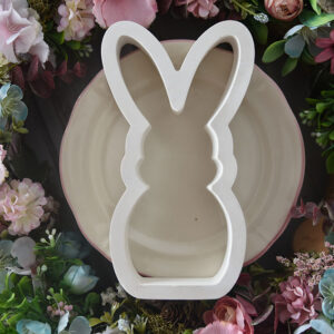 húsvéti nyuszi dekoráció gipsz nyúl figura minimalista stílus