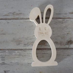 nyuszi húsvéti dekoráció gipsz nyúl figura tavaszi lakásdekor