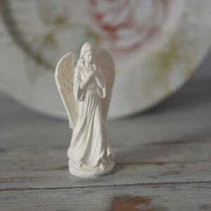 Szentangyal angyal szobor gipszből spirituális lakásdekor